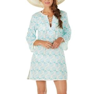 Mud Pie Easton Essential Tunic coverup blue